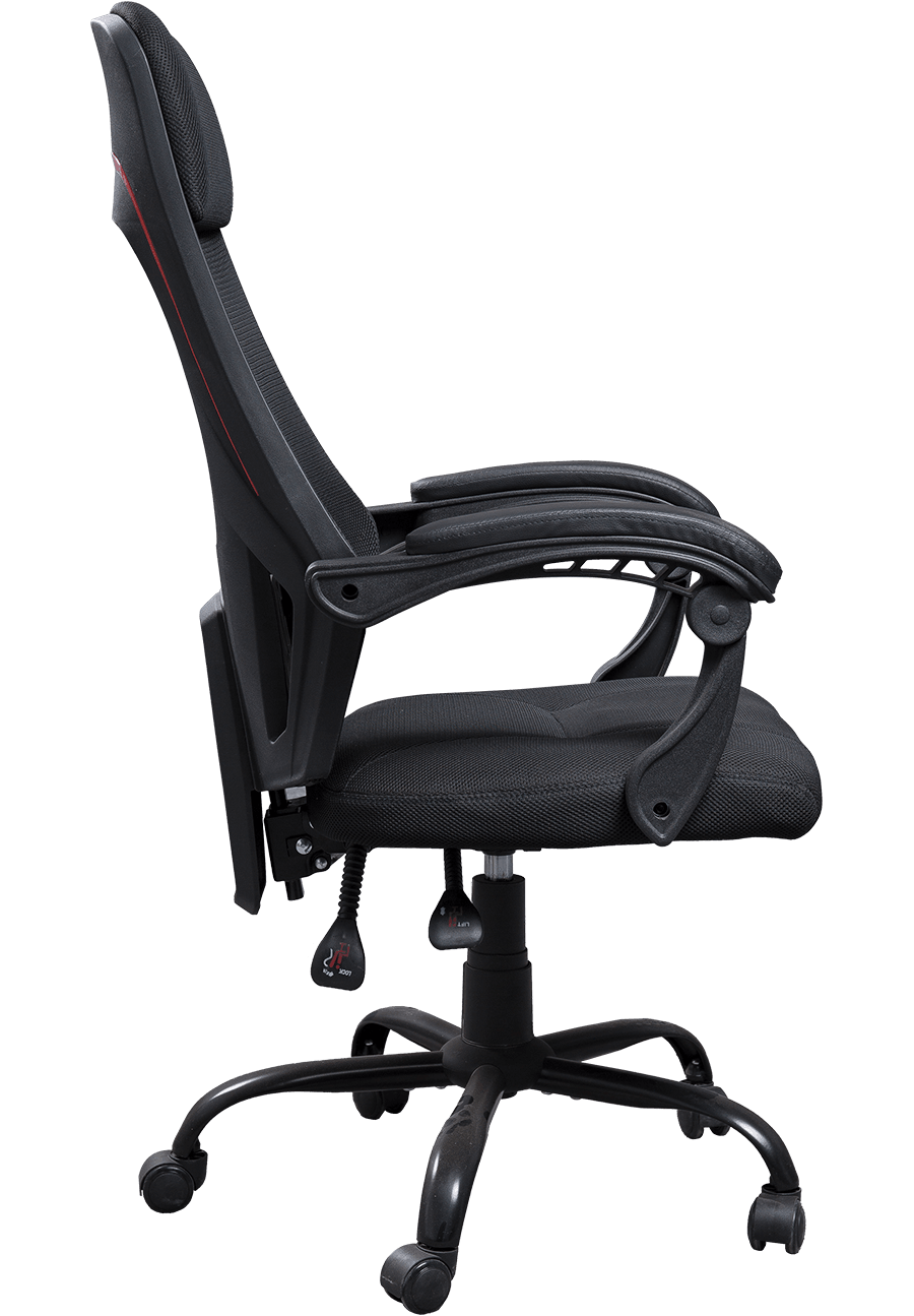 360 graders drejelig justerbar mesh-kontorstol med høj ryg Ergonomisk stof arbejdsstol details