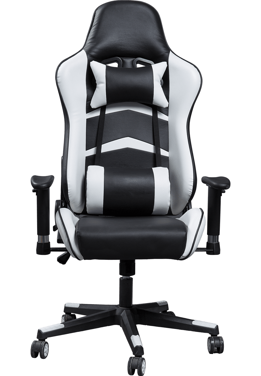 Multifunktionel brugerdefineret ergonomisk spillestol med lændestøtte Racing Style PU-læder Justerbar Message Gaming Chair