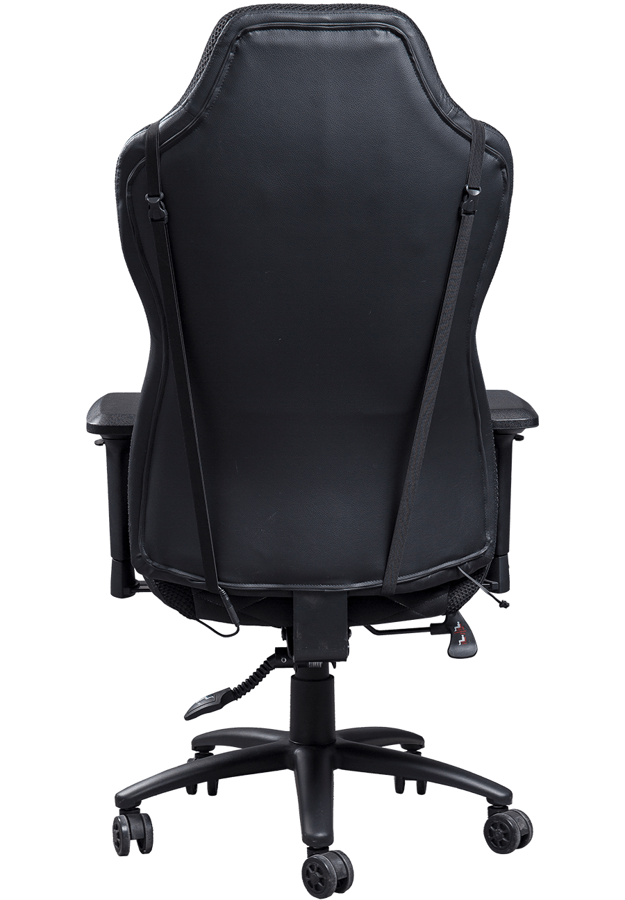 Liggefunktion Gaming Heavy Duty Coating 360 Drejefunktion PC Gamer Chair Fuld Sort PU Gaming Chair details