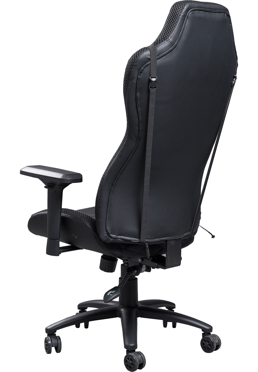 Liggefunktion Gaming Heavy Duty Coating 360 Drejefunktion PC Gamer Chair Fuld Sort PU Gaming Chair details